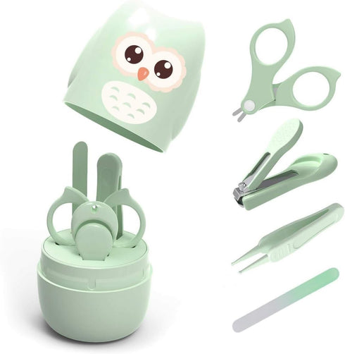 Generic Baby Nail Care Kit 4-in-1 Newborn Grooming Set with Safety Scissors, Nail