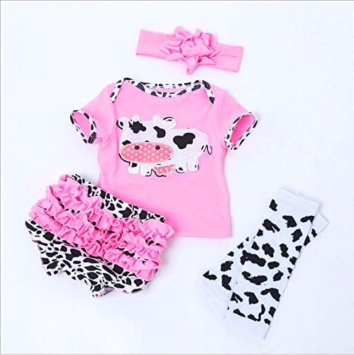 Reborn Baby Dolls Clothes Girl Pink Outfits for 20"-22" Reborn Doll Baby Girl Clothing