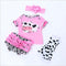 Reborn Baby Dolls Clothes Girl Pink Outfits for 20"-22" Reborn Doll Baby Girl Clothing