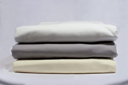Set 100% Crib Bed Sheet Organic Cotton GOTS Certified Crib Fitted Sheet and Pillowcase Snow White