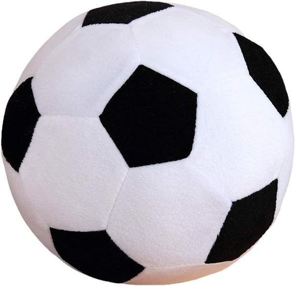 AOQI Fluffy Stuffed Toy Soccer Ball Plush Pillow Soft Durable Stuff Soccerball