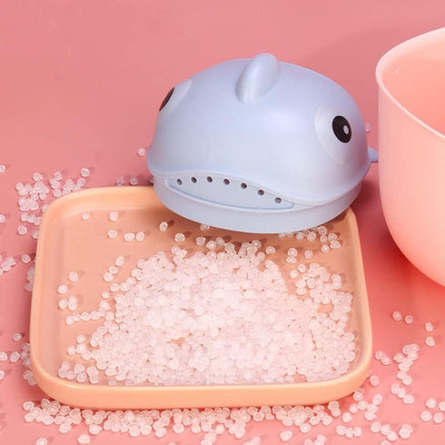 Surakey Baby Shampoo Spoon Tub Rinse Cup Waterfall Rinser Bath Shower Cup Cartoon Clownfish Wash Hair Bathing Flusher