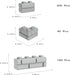 Classic Building Bricks, 340 Pcs Masonry Profile Bricks Wall Bricks Blocks, Compatible with Major Brands Parts and Pieces, Creative Building Block Toys (340 Pcs) (Light Gray)
