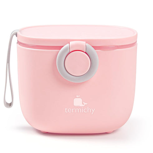 Termichy Baby Formula Dispenser, Portable Milk Powder Container with Carry Handle for Travel, 8.8OZ, Pink