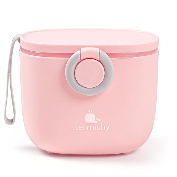 Termichy Baby Formula Dispenser, Portable Milk Powder Container with Carry Handle for Travel, 8.8OZ, Pink