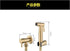 PDOLIGBDN ToiletSprayer Brushed Gold Angle Valve Faucet Sprayer Full Pressure and Leakproof HandheldToilet Sprayer