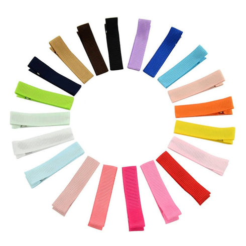 inSowni 20 Pack 1.8" Fully Lined DIY Alligator Hair Clips Barrettes for Baby Girls & Toddlers
