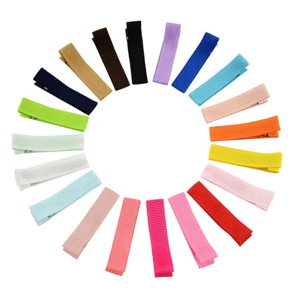 inSowni 20 Pack 1.8" Fully Lined DIY Alligator Hair Clips Barrettes for Baby Girls & Toddlers