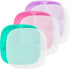 Re-Play Toddler Plates with Dividers - Set of 3 Deep-Walled Plates for Kids, Dishwasher Safe