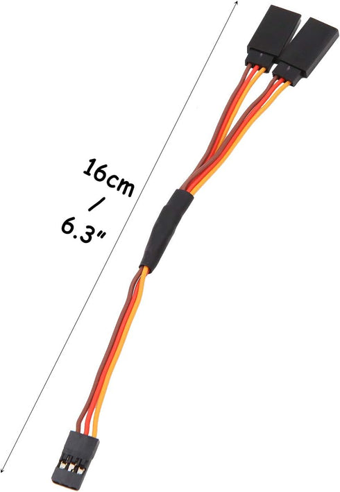 5pcs 150mm Y Type Extended Line Extension Lead Wire Cable for Futaba JR Y Harness Servo Lead Extension