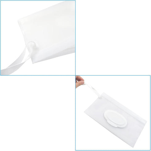 Unlorspy 2Pcs Wet Wipes Pouches, Travel Wet Wipes Dispensers Reusable Cases, Portable Wipe Carrying