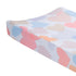 Rainbow Hearts Pink and Purple Changing Pad Cover for Infants