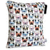 FLOCK THREE Washable Wet Bag Diaper Bag, Water Resistant Swimming Bag with Pugs Dog Print, 12.6'' x 16.5''