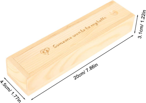 Wooden Pregnancy Announcement Keepsake Box - Decorative Storage for Test