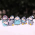 6 Pcs Cute Penguin Action Figurines Dolls Toy Miniature Penguin Cake Topper Collection for Fairy Garden