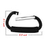 Aubcee 2 Packs Large Stroller Hooks, Aluminum Grocery Bag Handle Organizer Hook or Diaper Bags Holder- Black