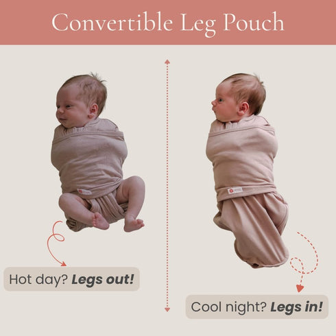 Sand Color Emb Headband and Versatile Swaddle Bundle