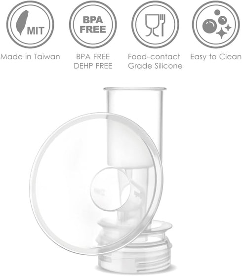 (28 mm, 1-Piece) Maymom Breast Shield Flange Compatible with Ameda Breast Pumps Large