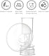 (19 mm, 1-Piece) Maymom Breast Shield Flange Compatible for Ameda Breast Pumps MYA Joy Finesse
