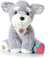 My Baby's Heartbeat Bear Recordable Stuffed Animal, 20 sec Heart Voice Recorder for Ultrasounds, Schnauzer