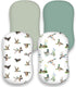 FIGEPO 4 Pack Mallard Duck Baby Bassinet Sheets Neutral Unisex Breathable Fitted Nursery Sheets for Baby Girl or Boys