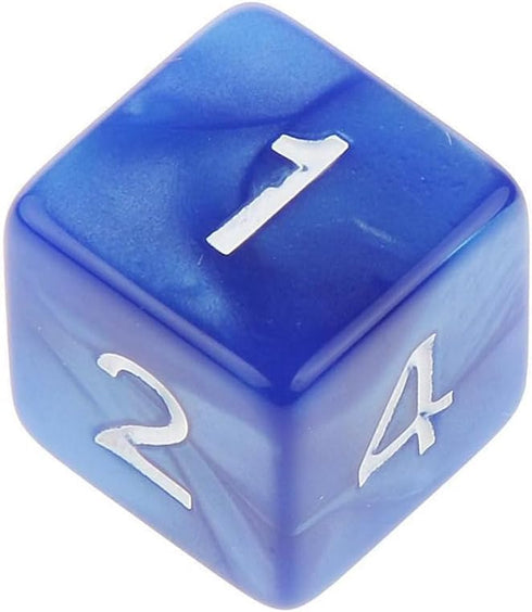 Yiotfandoll 10PCS D6 16mm 6 Polyhedral Dice Dice Acrylic Sided Dice Double Colors Game Dice for RPG MTG DND Dice Table