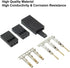 30 Sets Servo Connector Kit, Male Female Plug Crimp Pin, Compatible with Futaba JR Hitec Spektrum RC Connectors