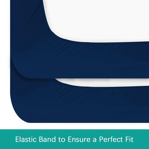 2 Pack, Crib Sheets Waterproof Crib Mattress Protector, Toddler Fitted Crib Sheet Neutral, Ultra Soft & Breathable