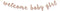 Welcome Baby Girl Banner - Rose Gold Glitter for Baby Shower, Gender Reveal Party Decorations