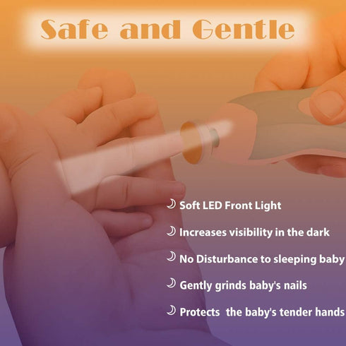 Baby Nail Trimmer Electric Nail File, 20 in 1 Safe Nail Filer Grinder Kit for Newborn Infant Toddler Kids Care