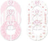 C102 Baby Girl Nursery Closet Clothing Size Dividers, Pink Roses, Set of 6 (1.25 Inch Rod)