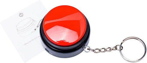 Recordable Talking Button with Keychain, 30s Voice Recording Time for Your Own Words