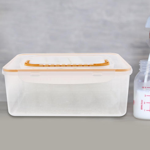 Set 2PCS SOLUSTRE Breastmilk Storage Container Freezer Organizer for Breastmilk Bags Leak-Resistant for Fridge