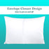 Travel Pillow Case Set of 2, 12x16 Size Envelope Closure Toddler Pillowcase, 600 Thread Count 100% Soft Egyptian Cotton
