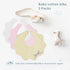 Absorbent White Cotton Baby Bandana Bibs for Teething
