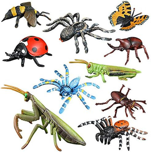 Insect Bug Toy Figures - 5pcs Realistic Ladybug Spider Action Models for Toddlers Educational Learning Gifts