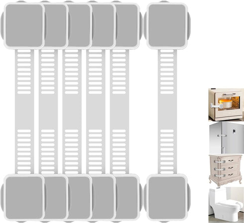TTMALL 6 Pack Baby Proofing Safety Locks Child Safe for Cabinet Drawer Fridge