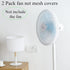 2 Pack 16" Fan Cover,Washable Pedestal Fan Dustproof Cover,Protect Kid Children Baby Finger Net Fan Mesh Cover,Summer Home Fan Safety Dust Cover,Perfect for Parents of Toddlers(1pcs/Black+1pcs/White) by Codear
