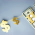 Money Dollar Bill Signs Theme Paper Happy Birthday Banner, Bill Pennant Banner Party Decorations