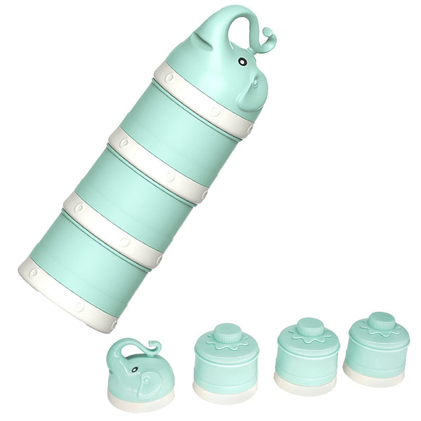 IENYPA Baby Milk Powder Formula Dispenser, Stackable Formula Dispenser Container Mixie Bottle for