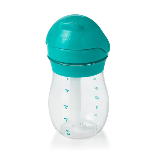 9 OXO Tot Transitions ounce Straw Cup, Teal