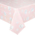 Sparkle and Bash 3 Pack Cat Themed Party Tablecloth, Pink Cat Birthday Plastic Tablecloth (54 x 108)