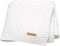 Baby Blanket Knit Soft Swaddle Receiving Blankets for Newborn Nursery, 30 x 40 Inch, White for Infant Crib Stroller