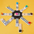 Gejoy 18-Pack Colorful Train Markers for Domino Games
