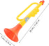 4pcs Large Air Horn Pump - Twisting Toy Horn for Safety Parties, Sports Events, Loud Noise Maker for Celebrations