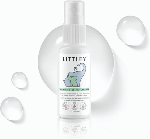 Littley Pacifier&Teether Cleaner | AlcoholFree HOCl Spray for Baby Pacifiers, Teethers, Bottles&HighTouch