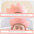 KOMBIUDA Boy Girl Bath Caps Adjustable Shampoo Hat for Boy Girl Crown Shape Design for Fun Bathing Protects Eyes