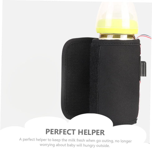 Toyvian Portable Milk Bottle Warmer with Digital Display - Ideal for Travel and Daily Feeding