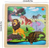 Wooden Jigsaw Puzzle Set of 3 pcs, Farm Jungle and Sea Animals Level up Puzzles Difficulty from 9 pcs to 16 pcs 25 pcs Educational Preschool Toys Gifts