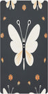 Bseiialft White Butterflies Flowers Crib Sheets for Boys Girls Soft and Breathable Cotton
